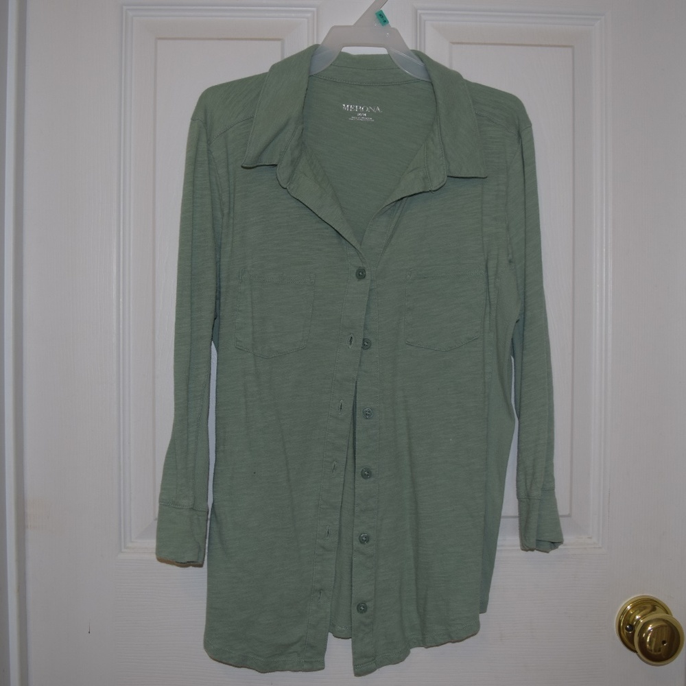 Women's Casual Button-Up Top Blouse
